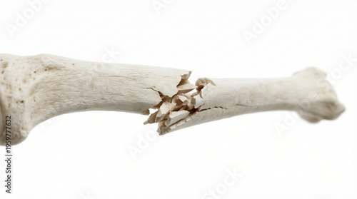 Wallpaper Mural Human bone displaying a comminuted fracture with transparent background Torontodigital.ca