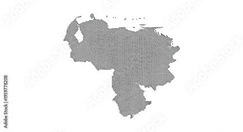 A dotted outline depicting the geographical shape of venezuela on a white background high quality professional