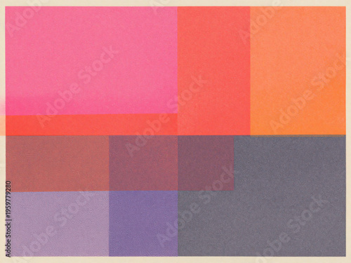 Pastel colored blue pink risograph print texture background. Hand drawn distressed linocut screen overlay. Abstract printmaking effect with gradient. Scratch stencil texture. Generative ai