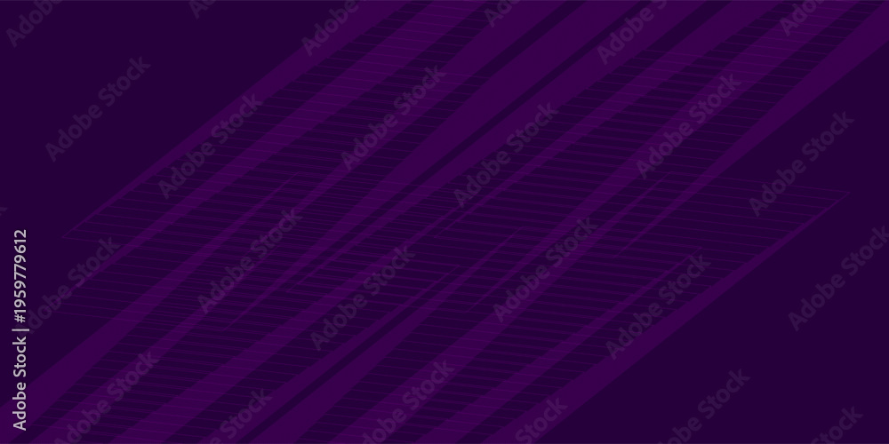 Fototapeta premium Abstract Futuristic Purple Geometric Stripes Background with Dynamic Speed Lines