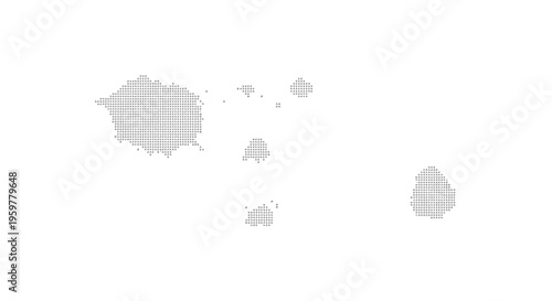 A dotted representation of the canary islands archipelago spain on a white background high quality professional