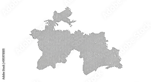 A dotted grayscale representation of the african continent showcasing its distinctive shape high quality professional detailed