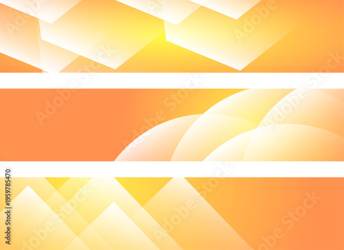 Abstract shapes with a gradient color background. Suitable for banners, web, print. Bright and colorful gradient geometric shapes background