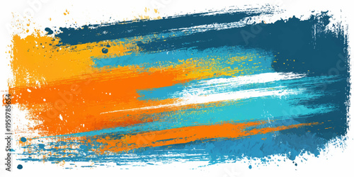 An artistic watercolor background featuring abstract grunge textures with colorful paint splashes and ink brush patterns on paper design