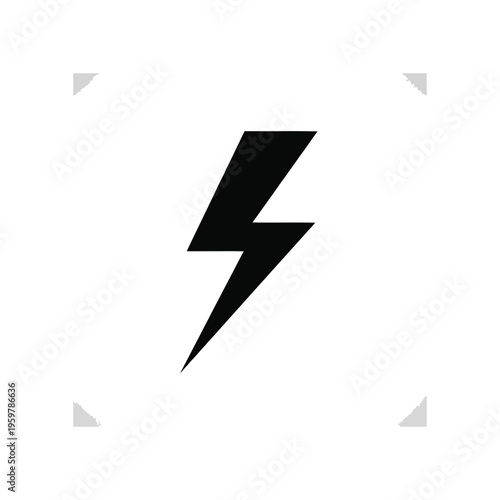 Lightning Bolt Energy Symbol Commercial Icon