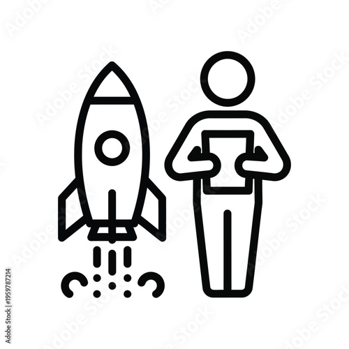 Rocket Launch Success Vector Business