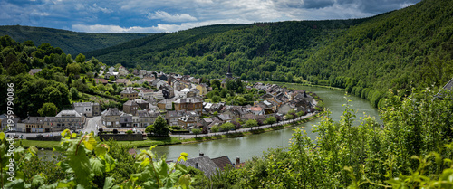 View on the city of Montherme in the Ardennes