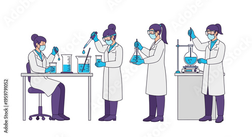 Scientists working in laboratory setting.