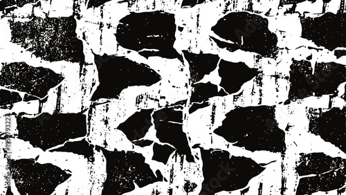 Black and white abstract grunge texture distressed rough pattern with scratches and noise effect vintage overlay background