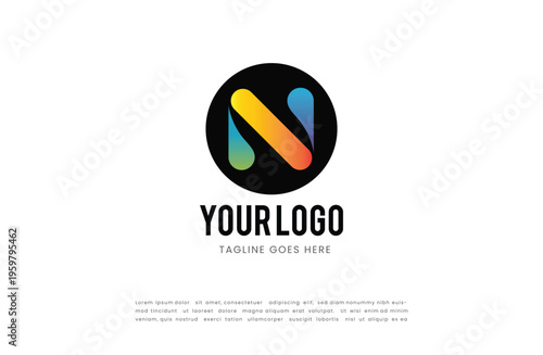 Free Download N logo, Letter logo, N letter logo, Letter mark logo, Gradient logo, monogram logo, Business logo, - GFXLoad