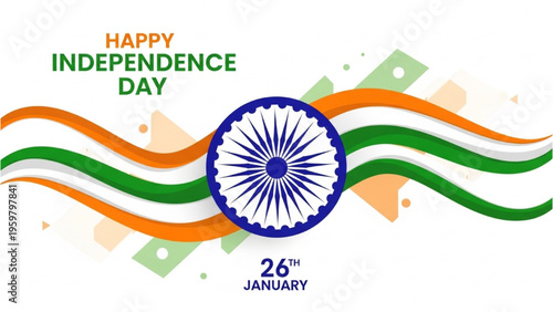 Celebrating India's Independence Day with patriotic flags and symbols on display