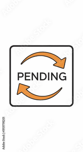 Pending status symbol with circular arrows.
