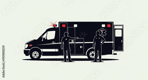 Emergency Response - Ambulance and Paramedics in Action.