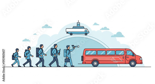Evolution of Transportation - From Walking to Autonomous Vehicles.