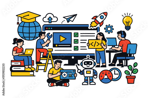 Collaborative learning and innovation in a modern digital classroom environment