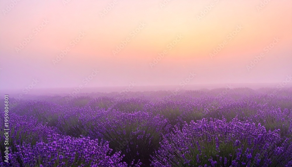 Obraz premium lavender field at sunset