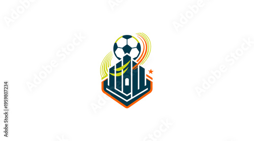 A calm and peaceful landscape scene with a clear blue sky.