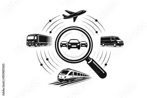 Abstract music background featuring a vector illustration of musical instruments and a clock sign symbol for a creative business time design