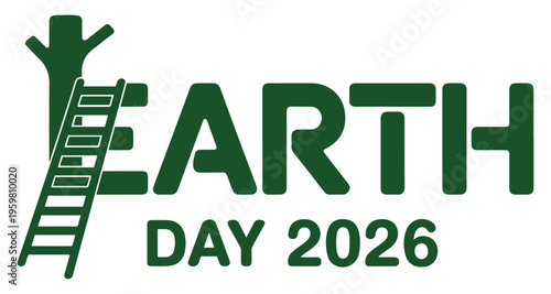 earth day 2026 eco logo design