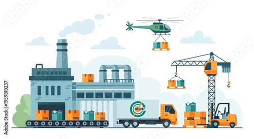 Global Humanitarian Relief Logistics: Factory Production, Supply Chain & Aid Distribution Network