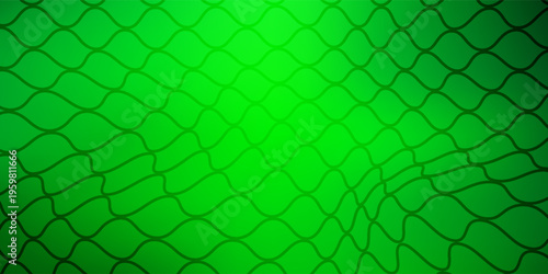 A dark green fishing net against a white background. eps 10