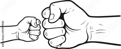 Photos Father and Son Fist Bump Svg, New Dad Svg, Father's Day Fist Bump Set Svg
