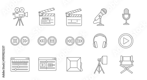 Film and video production tools.