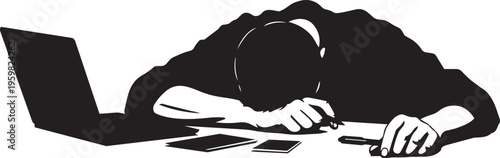 Drug Addiction Problem Concept Person Using Syringe Laptop Depression Substance Abuse Mental Health Crisis Illustration Dark Social Issue Vector Design.