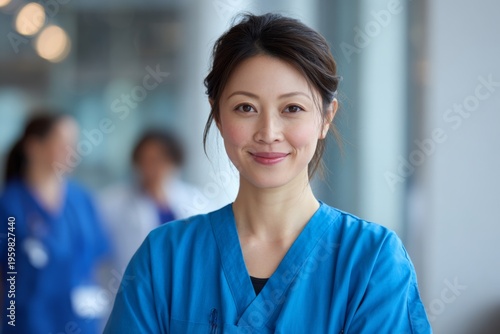 Confident nurse portrait in hospital healthcare professional smiling medical staff Free Download Confident nurse portrait in hospital healthcare professional smiling medical staff - GFXLoad