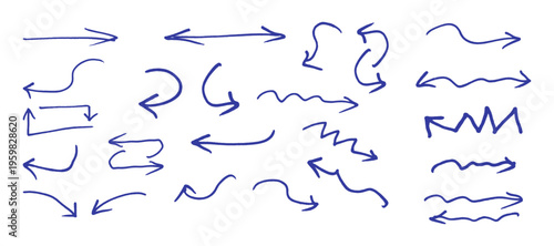 Hand drawn arrow set.doodle sketch arrows collection.doodle and scribble arrow set for poster, cover, frame, gift card, flyer and social media.