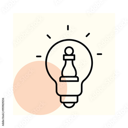 Strategic Thinking vector, pixel perfect, illustrator file 
