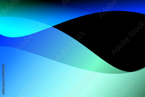 ウェーブグラデーション抽象背景テクスチャ素材　青　黄緑