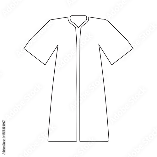 simple illustration of robe