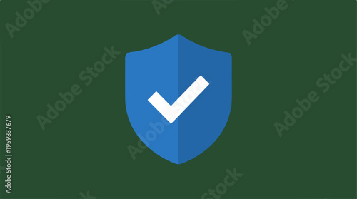 Blue Shield with White Check.