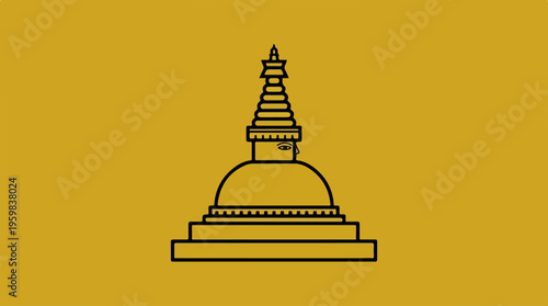 Buddha Stupa Monument Architecture.