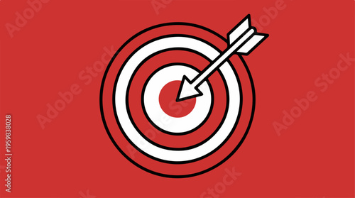 Bullseye Target with Arrow.