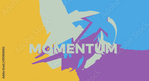 Momentum Concept with Colorful Design.