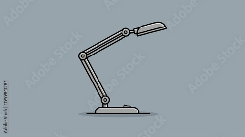 Desk Lamp With Adjustable Arm.
