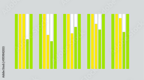 Green and yellow striped pattern.