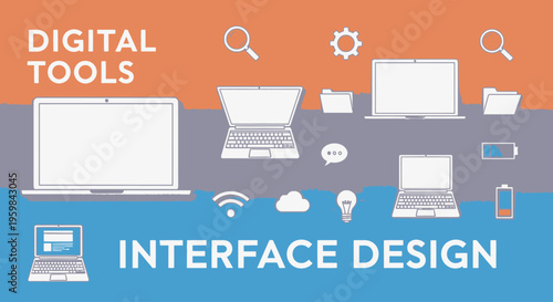 Computers and digital devices interface.