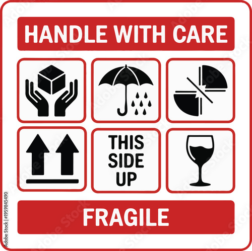 Handle With Care Fragile Stickers