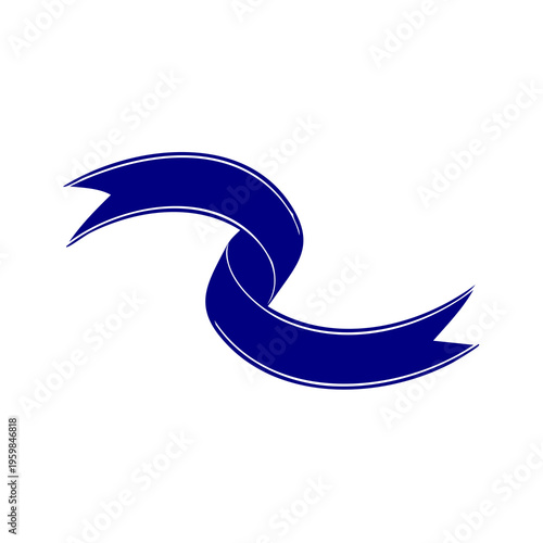 Graphic designer creates abstract blue wave illustration