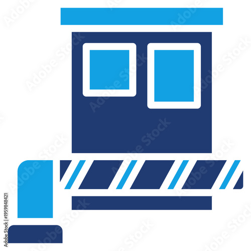 Security Checkpoint outline mixed icon