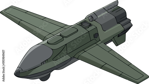 Принти на полотні Need Isometric loitering munition