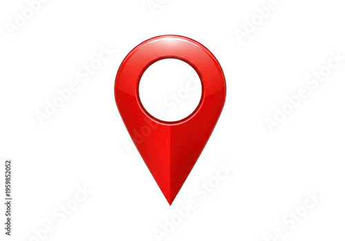 A red map pin icon isolated on transparent background Free Download A red map pin icon isolated on transparent background - GFXLoad