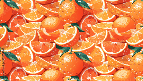 orange slices background