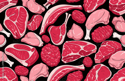 background of red and black pepper