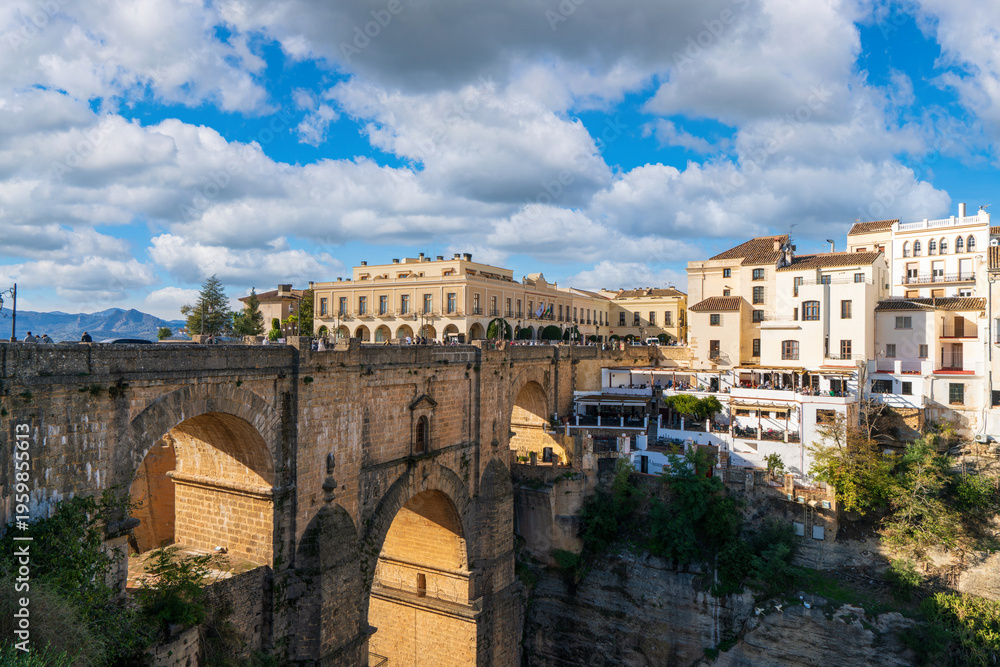 Fototapeta premium The Puente Nuevo bridge in El Tajo gorge in Ronda, Spain