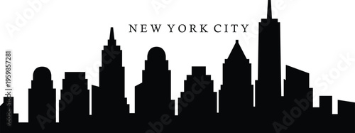 New York city skyline prepared in vector