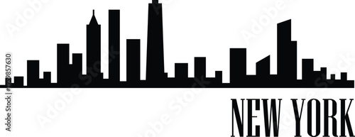 New York city skyline prepared in vector
